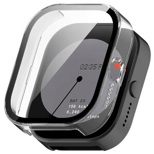 GYOKUYU �R���p�`�u�� CMF BY NOTHING Watch Pro �ی�J�o�[ +�K���X�t�B���� ��̌^�P�[�X NOTHING Watch Pro �P�[�X �h�o �K���X�f�� PC�f�� ���^ �y�� ��U�h�~ NOTHING Watch Pro �ی�P�[�X�i�N���A�j