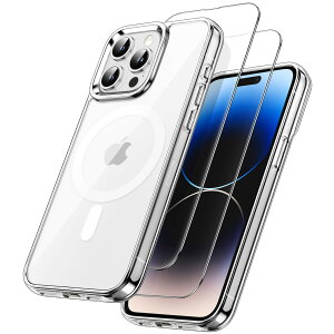 JETech 3 in 1 iPhone 14 Pro 6.1 C`p }Olbg P[X 2KXtBt MagSafeΉ ϏՌop[ X}zJo[ (NA)