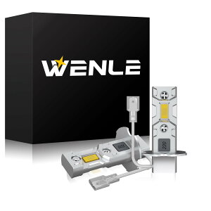 WENLE(EG) RpNg H3 H3a led tHOv gbN 3000KCG[ VԌΉ 12V/24Vp Px 5000LM 26W t@X tHO h3 V[gou É E2{