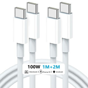 USB C P[u PD3.0Ή 100W/5A [d USB-C & USB-C P[u f[^] }[d fh~ ϋv^Cvc P[u iPhone15V[Y[dP[u MacbookPro/iPad Pro&Air/Galaxy/AndroidȂType C@