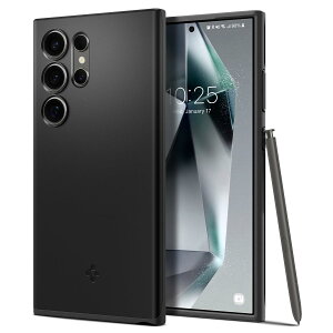 Spigen Galaxy S24 Ultra P[X ^ SC-52E | SCG26 ɔ Yی C菝h~ ^Jo[ y wh~ Vv }bgdグ CX[dΉ VEtBbg ACS07281 (ubN)