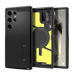 Spigen Galaxy S24 Ultra �P�[�X magsafe 3�w�\�� �X�^���h�t�� SC-52E | SCG26 MagSafe �Ή� �}�O�l�b�g���� �ČRMIL�K�i�擾 �J�����ی� ���h�~ �Ռ��z�� ���C�����X�[�d�Ή� �^�t�E�A�[�}�[�E�}�O�t�B�b�g