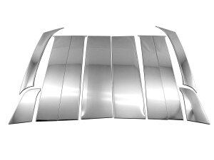 BRIGHTZ タントファンクロス LA650S LA660S 超鏡面ステンレスメッキピラーパネル バイザー無用 10PC 【 PIL−SIL−441 】 LA650 LA660 A650 A660 650 660 タント ファンクロス