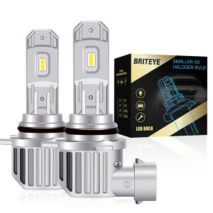 Briteye 9006 hb4 led�w�b�h���C�g �V�Ԍ��Ή� led�o���uhb4 ���^ �R���p�N�g ��t�ȒP 6500K �z���C�g ������CSP�`�b�v���� �t�@�����X �m�C�Y�΍� 12V 24V �ԑΉ� �����ԗp���C�g 2�Z�b�g