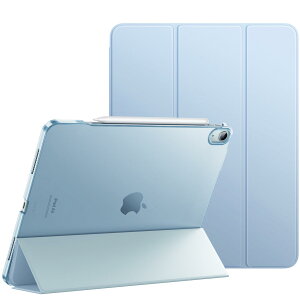 MoKo iPad Air 13�C���` 2024 �P�[�X iPad Air 13�C���`(M2) ��p�蒠�^�J�o�[ �I�[�g�X���[�v�@�\ Pencil Pro��t�Ή� �O�܂�X�^���h PU���U�[�O�� ���n�}�C�N���t�@�C�o�[ SkyBlue