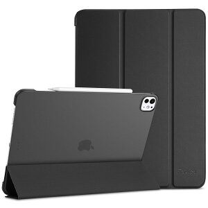 ProCase iPad Pro 13C` P[X M4 (2024 7jy ϏՌ O܂ X^h X}[gJo[ Pencil Pro & USB-CΉ(ubN)