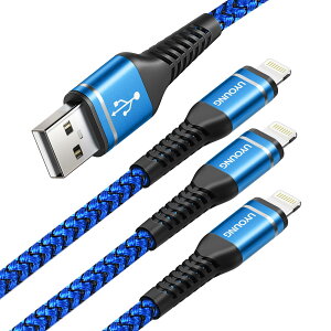 LightntingP[u 2M iPhone [dP[u 3{ USB-A CgjOP[u ϋv Apple }[d R[h iPhone 14/13/12/11/ se/Pro/XS/Max/XR/X/8 Plus/7 Plus/ 6s Plus/5 s/iPad Air/iPad mini/iPodΉi_[Nu[j