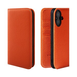 HANATORA iPhone16 �P�[�X �蒠�^ �{�v �X�}�z�P�[�X �X�}�z �X�^���h �R�[�h�z���_�[ �t�� �V�������N�J�[�t���U�[ �M�t�g �}�O�l�b�g�Ȃ� �I�����W PH-16-Orange