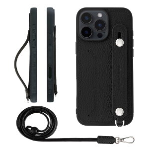 HANATORA iPhone16ProMax �P�[�X �{�v �ϏՌ� �w�ʃx���g �X�g���b�v�����O �X�}�z�P�[�X �X�}�z �X�^���h�@�\ �l�b�N�X�g���b�v �t�� �J�[�h�|�P�b�g �V�������N���U�[ �M�t�g �u���b�N CGHGZ-16ProMa