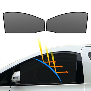 BLUESEATEC トヨタ アルファード ヴェルファイア 20系 遮光 メッシュカーテン マグネット式 サンシェード サイド用 H20.5-H27.1 Alphard/velfire 運転席 助手席 日除け 2枚