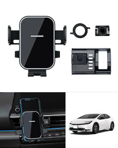 Cartist �g���^ �V�^ �v���E�X 60�n ��p �X�}�z �z���_�[ PRIUS 5��� 2023�N~���s �g�� �z���_�[ �X�}�z�X�^���h �����^�b�` ���� �Ў葀�� 360�x��] �ԍڃz���_�[ �Œ� �G���Ȃ� ��t�ȒP B�^�C