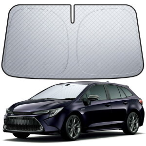 【6層断熱素材】 Lamicall トヨタ 新型 カローラツーリング車 フロントガラス サンシェード: 車サンシェード 日除け 車 クルマ フロントサンシェード, 車用 フロントガラス サンシェード 折り