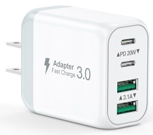 USB [d ACA_v^[ v40W 4|[g USB CUSB-A }[d Type-C ^Cvc ACtH [d d^bv USBt PD 20W [d usb A_v^ X}z [d gя[d iPad/iPhone/Androide 