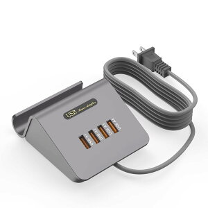 VHBW USB RZg 4|[g 25W USB[d X^ht PSEF o͎ 150CM ΉiPhone/iPad/Android/USB@ O[