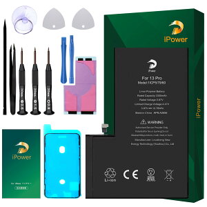 iPower for iPhone 13Pro obe[ ݊ e 3300mAh 6.6% 3.87V { A2656dr PSEؖ ΉA2636/A2638/A2639/A2640/A2483@Rechargeable Li-ion Battery p dr̂߂ɍő1̏ƕی