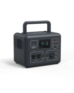 Deeno ポータブル電源 S600 268.8Wh リン酸鉄リチウム BMS搭載 ポータブルバッテリー AC(定格300W サージ600W)純正弦波 MPPT制御方式採用 10台デバイス同時充電可 50/60HZ 東西日本兼用 液晶大画面表示