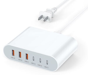 PD 100W }[d ACA_v^[ iPhone[d 6|[g USB RZg ^CvC [d s[d y ^ USB Type-C PD3.0/QC3.0Ki PSEF GaNZp iPad/iPhone/Android/AirPods Series ȂǑ@Ή