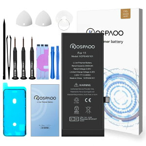 KOSPAOO for iPhone 11 obe[ ݊ e3500mAh 3.83V 12.5% { PSEF ΉA2111/ A2221/A2223@  C drt Li-ion Polymer Battery Eቷϐ 600`800TCN K