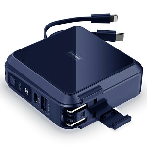 Pnvruy oCobe[ 15000mAh RZǧ^ e }[dyPD18W type-c&PD20WiPhoneΉP[u/܏􎮃vO/PD18WType-C̓|[g/22.5WUSB-AzX}z[d 3䓯[d vOt