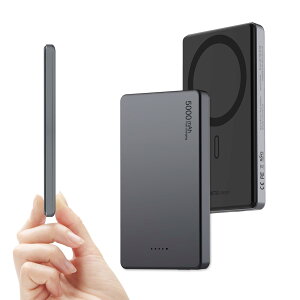 oCobe[ magsafe }OZ[t[d 5000mAh ^ CX oC obe[ }Olbgy9mm^/PD20W}[d/y/USB-Co/PSEF؍ς݁zX}z[d LEDcʕ\ i