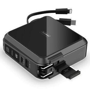 Pnvruy oCobe[ 15000mAh RZǧ^ e }[dyPD18W type-c&PD20WiPhoneΉP[u/܏􎮃vO/Type-C̓|[g/22.5WUSB-AzP[u X}z[d 3䓯[d AC