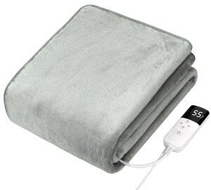 Aliliy 電気毛布 敷き ホットカーペット【160x80cm 自動恒温運転で賢く節電 無段階温度調節 1-12時間切タイマー】90W 速暖 省エネ 洗える ダニ退治 電気マット 厚手フランネル 電気敷き毛布 シン