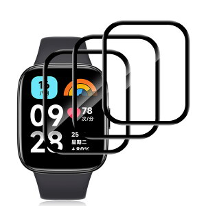 For Xiaomi Redmi Watch 3 Active tB [3] AUDASO Xiaomi Redmi Watch 3 Active p یtB PMMAfލ̗p _炩CA[ wh~x Uh~ ˒ጸ ߗ 3DSʕی 戵ȒP ɔ w