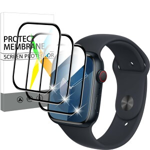Ή Apple Watch series 9 / 8 / 7 45mm tB 3yYAGCɎqfށz X}[gEHb` p Apple Watch series 9 KXtB PET Yf@ 24ԎCZp 3DȖ Apple Watch 45mm ی t
