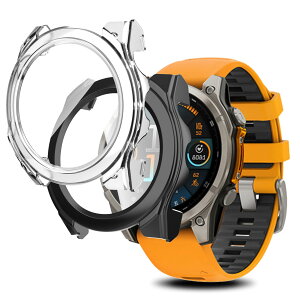 For Garmin fenix 8 Sapphire AMOLED 47mm P[X Jo[ tB KXtB ̌^ Ubefuu Sʕی ߗ x^b` y Ռz wh~ hho Garmin fenix 8 P[XiubN+NAj