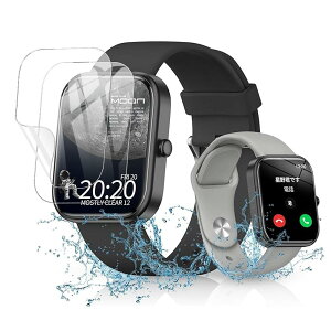 For RLQA GTS5 スマートウォッチ 2.0インチ大画面 保護フィルム【YCJDP 2024新登場強化モデル】Smart Watch 液晶保護フィルム 高い透明度(反射低減) 水や油に強い 指紋防止 柔軟 TPU製 (2枚セット)