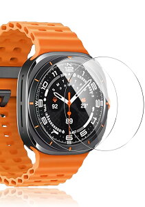 Maxku Galaxy Watch Ultra �K���X�t�B���� Galaxy Watch Ultra/Watch 6 Classic 47mm �t�B���� �M�����N�V�[�E�H�b�` Ultra �ی�t�B���� ���{���Ɏq�f�ލ̗p �����ߗ� �����x�^�b�` �d�x9H ��U�h�~���� 2.5D ���E