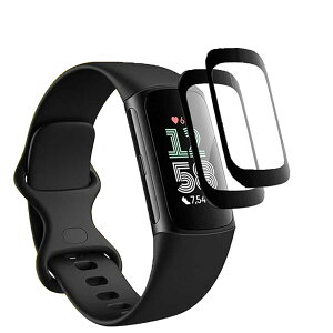 �y2���Z�b�g�z Fitbit Charge6 / Fitbit Charge5 �t�B���� �ی� �t�B���� �ȖʑΉ� �yJinmdz�z PMMA+PC���f�� 3D �ϏՌ� ��U�h�~ �w��h�~ �����ߗ� �h�o �C�A�[�� Fitbit Charge 5 / Fitbit Charge 6 �t�B����
