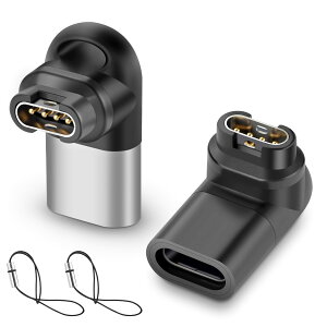 ELUTENG K[~pϊA_v^[ L^ 2Zbg USB Type C X}[gEIb`ϊA_v^[ Xgbvt h~ [d for Garmin }[d 肵[d Charging Adapter for Garmin