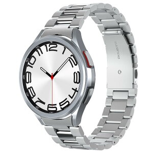 Spigen Galaxy Watch 6 Classic 47mm �o���h �X�e�����X�� ������ �������t�� �����x���g �`�F�[�� ���^�� 3�A �x���g ������� ���_���E�t�B�b�gAMP06489 (�V���o�[)