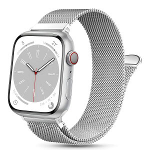 LISAMER �A�b�v���E�H�b�`�p�̃o���h 41mm 40mm 38mm 49mm 45mm 44mm 42mm Apple Watch�ɓK������ �o���h �X�e�����X���ߋ��� �j�����p �}�O�l�b�g�N���X�v Watch �x���g �������� �ʋC ���b�V�� �x���g �Ή�