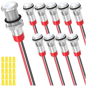 MKBKLLJY 10 6mm DC 12-24V 1A  LED  150mm P[utĂ̕\̖hMv Ԃ̓̃gbÑ{[ĝ߂̋ LED ̕\ĔzXq