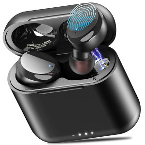 TOZO T6 Bluetooth イヤホン【2024新モデル】完全ワイヤレスイヤホン IPX8完全防水 自動ペアリング 左右分離型イヤホン ノイズキャンセリング タッチ制御イヤホン Bluetooth 5.3 45時間再生 充電ケー