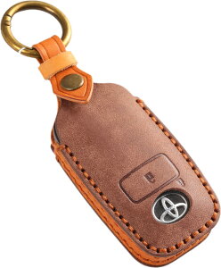 トヨタ ライズ ダイハツ ロッキー 新型タフト 専用キーケース 本革 キーケース レザー TOYOTA RAIZE DAIHATSU ROCKY TAFT キーカバー 新型 スマートキーケース 納車祝い プレゼント (なめし革 2ボタン,