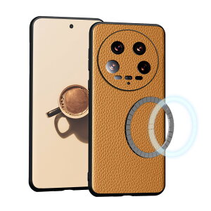 Madoats�yMagSafe�Ή��z Xiaomi 14 Ultra �Ή� �P�[�X �w�ʃ^�C�v �{�v �J�o�[ ���U�[ �X�}�z�P�[�X �ϏՌ� ���h�~ MagSafe�Ή� �}�O�l�b�g���� ���C���� MagSafe�X�^���h�A�����O�Ή� �w��h�~ ����~��