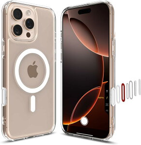 yJRg[Jo[tzSpigen iPhone 16 Pro P[X MagSafeΉ NA {^ی h~ Xgbvz[ ČRMILKi EgEnCubhTE}OtBbg ACS08512 (zCg)