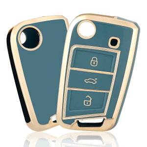 [OFF WE GO] L[VF TPU Ԃ̃L[Jo[ L[P[X ݊ V^VW Golf 7 MK7 Polo Jetta 4 Touran Octavia 3 Ibiza 4/5 Toledo 4 Arona Ateca Skoda Rapid Spaceback [hX^[ V^VW݊X}[gL[P[X,3{^,u