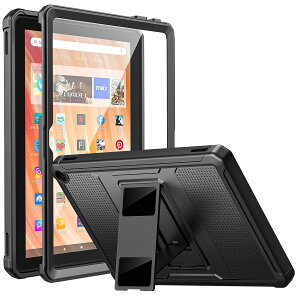 MoKo Fire HD 10 2023 P[X Fire HD 10 13 2023 obNP[X XN[tBt SʑdیP[X y ^ h~ X^h@\ h~ Ռz PC+TPUf Black