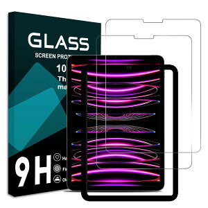 �Ή� iPad Pro 11 �K���X�t�B���� �K�C�h�g�t�� �y2���Z�b�g- ���Y���Ɏq�f�ށz iPad Pro 11�C���` (2022/2021/2020/2018���f���A��4/3/2/1����) �t�B���� iPad Pro 11 (2022/2021/2020/2018) �����K���X �X�}�[�g�^�u