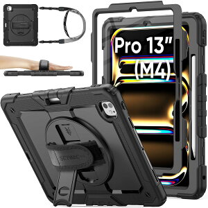 SEYMAC stock 2024N 13C`iPad Pro(M4)ϏՌP[X یtBt y[ 360°]X^h nhXgbv V_[Xgbv SʕیJo[ iPad Pro 13 2024p^iubNj