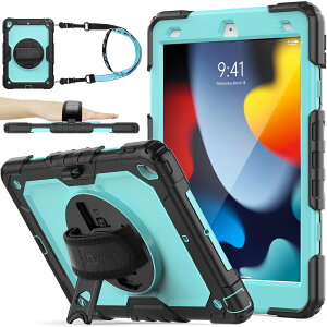 SEYMAC stock iPad 10.2C` 9/8/7 P[X ϏՌ یtBt y[ 360°]X^h nhXgbv V_[Xgbv SʕیJo[ (XJCu[+ub