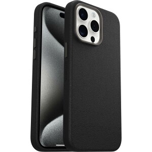 OtterBox iPhone15ProMaxpT{eU[P[X Symmetry Cactus Leather ϏՌ ČRMILKi Noir Ash ubN kIb^[{bNXl