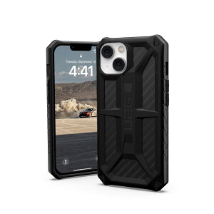 URBAN ARMOR GEAR iPhone 14 (6.1) 2022�Ή� �ϏՌ��P�[�X MONARCH �J�[�{���t�@�C�o�[ �y���{���K�㗝�X�i�z UAG-IPH22MA-P-CF