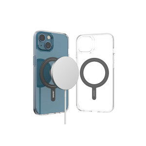 AAUXX(�I�[�N�X) iRing Magnetic Case �}�O�Z�[�t�Ή� iPhone13 �N���A�P�[�X ���͎��� �X�}�z�����O iRingMag/iRing PocketMag�Ή� �}�O�l�b�g��p�݌v UMS-IR16MG13C
