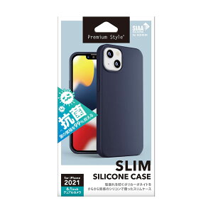 Premium Style iPhone 13�p �R�ۃX�����V���R���P�[�X �l�C�r�[ PG-21KSC04NV