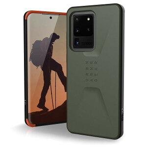URBAN ARMOR GEAR Galaxy S20 Ultra�Ή��ϏՌ��P�[�X CIVILIAN �I���[�u�h���u �y���{���K�㗝�X�i�z UAG-GLXS20ULTC-OD